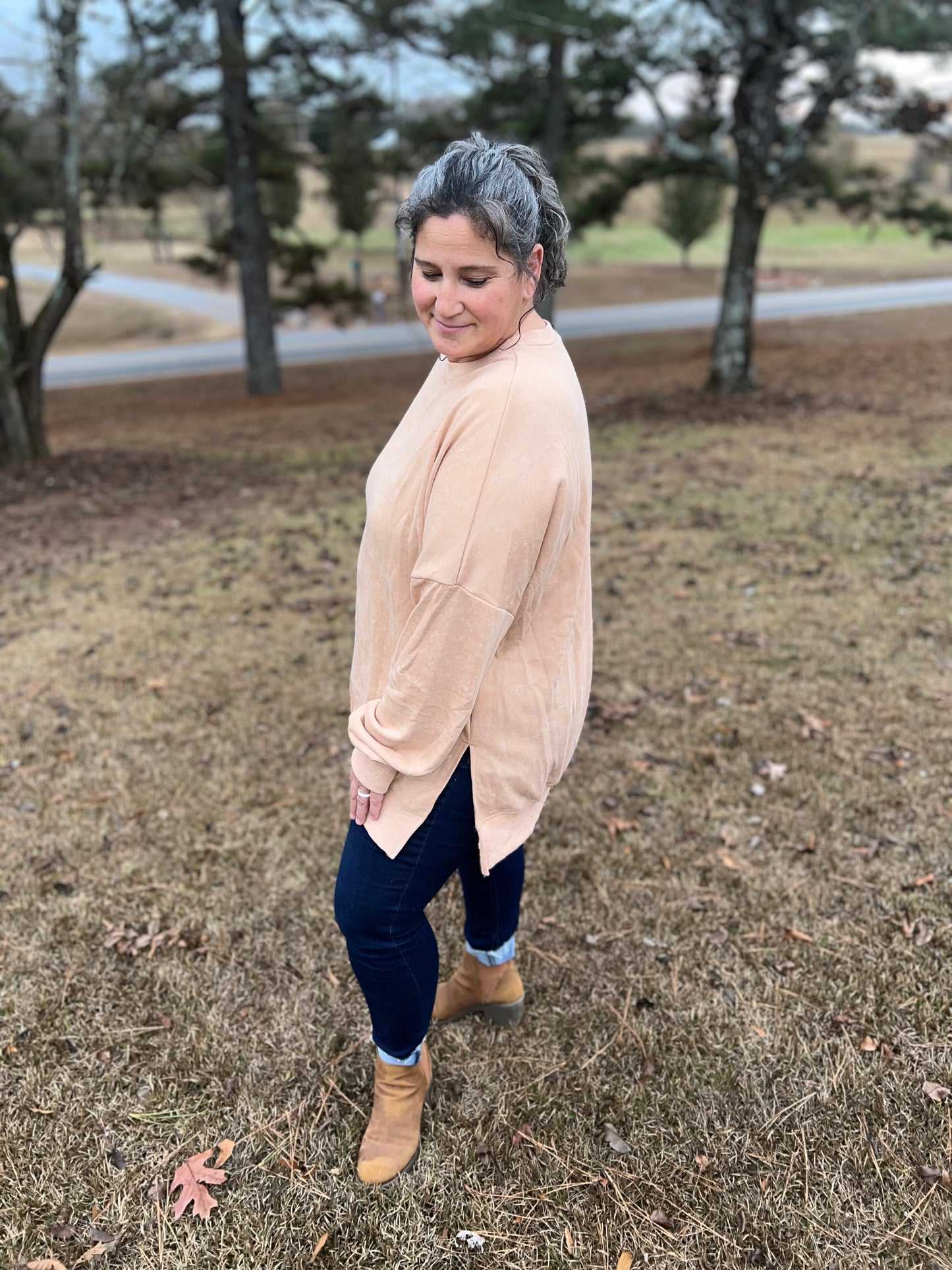 Tan Oversized Sweater